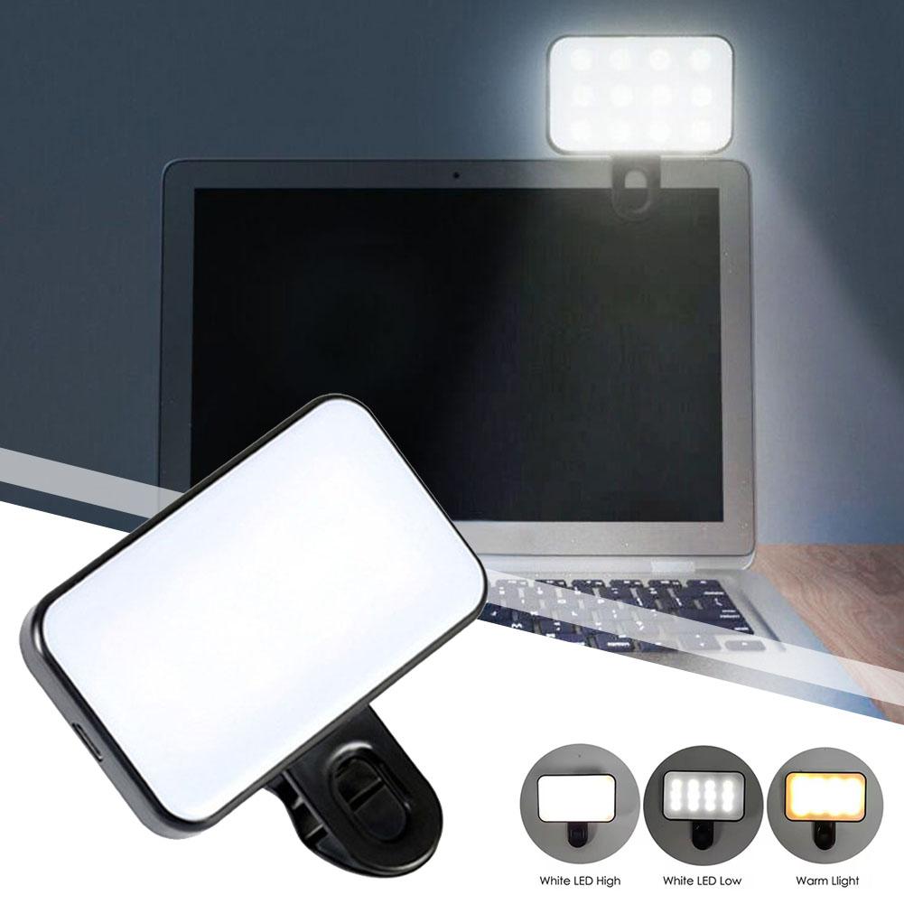 Photography Lighting Spotlight - ไฟเซลฟี่ LED พกพาสำหรับ iPhone iPad โทรศัพท์มือถือ