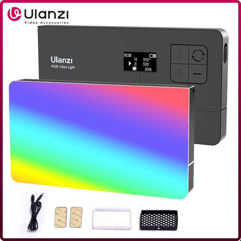 Photography Lighting Board - Ulanzi LT002ไฟ LED แฟลชวิดีโอพกพา7นิ้ว, แผงไฟ RGB