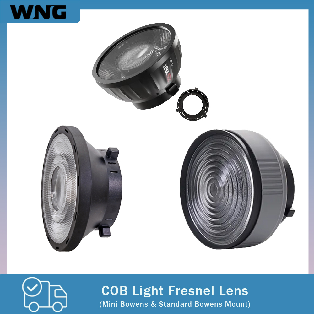 Photography Lighting For Products - เลนส์เฟรสเนล 15-55 องศา ปรับโฟกัสได้ สำหรับไฟสตูดิโอ LED