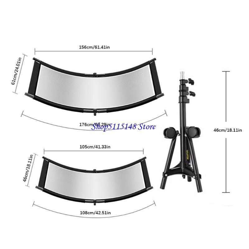 Photography Lighting Tools - F3MA เครื่องมือแสงสตูดิโอสะท้อนแสงแบบโค้งขนาดกะทัดรัดพร้อมกรอบโลหะ