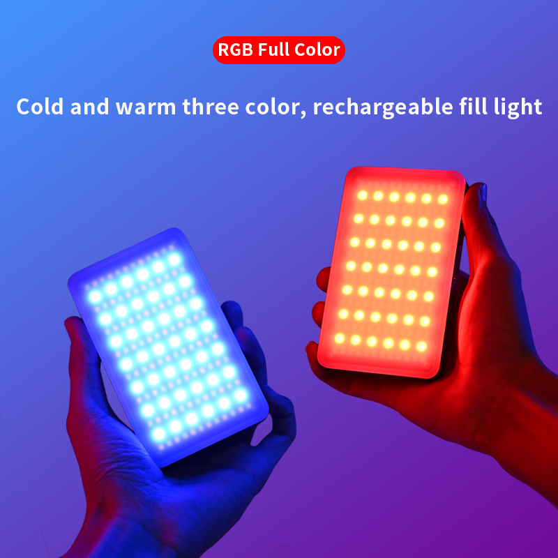 Photography Lighting Board - RGB Video Light แบบพกพา LED กล้องแผงไฟสีชาร์จ