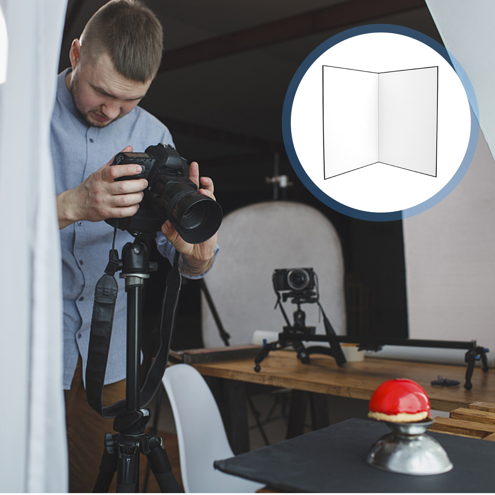 Photography Still Life Lighting - แผ่นสะท้อนแสงสำหรับถ่ายภาพ A3 แบบพับได้ สองด้าน รูปทรงสี่เหลี่ยมผืนผ้า สำหรับถ่ายภาพเครื่องประดับ