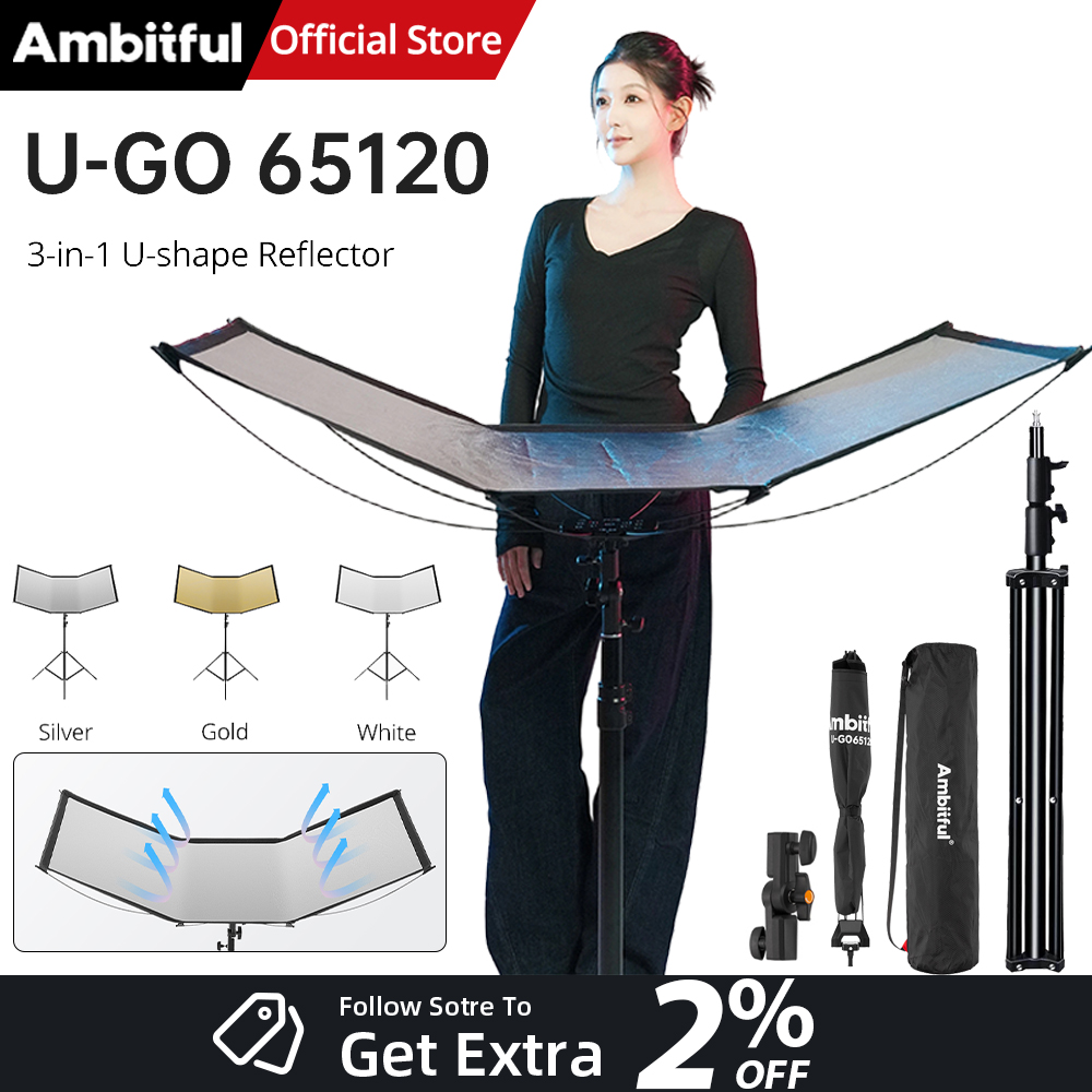 Photography Types Of Lighting - ชุดกระจายแสงแบบ U-Type 3in1 AMBITFUL รุ่น KS-280