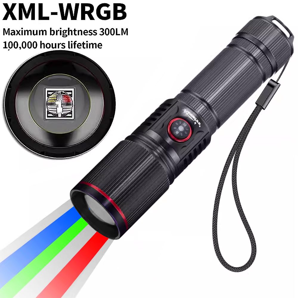 Photography Types Of Lighting - ไฟฉาย LED ปรับซูมได้ สีสันสดใส ไฟแฟลชสำหรับถ่ายภาพกลางแจ้ง ไฟเติมแสง
