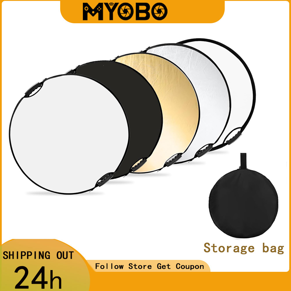 Photography Lighting For Products - แผ่นสะท้อนแสง MYOBO สำหรับถ่ายภาพ แบบพับได้ พร้อมกระเป๋าหิ้ว 5