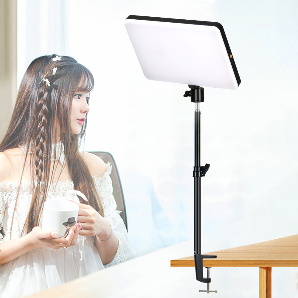 Photography Lighting Uk - แผงไฟวิดีโอ LED 10นิ้วหรี่แสงได้3200K-6000K สำหรับถ่ายภาพไฟปลั๊กแบบยุโรปไฟเติมสำหรับสตูดิโอถ่ายภาพสตรีมสด