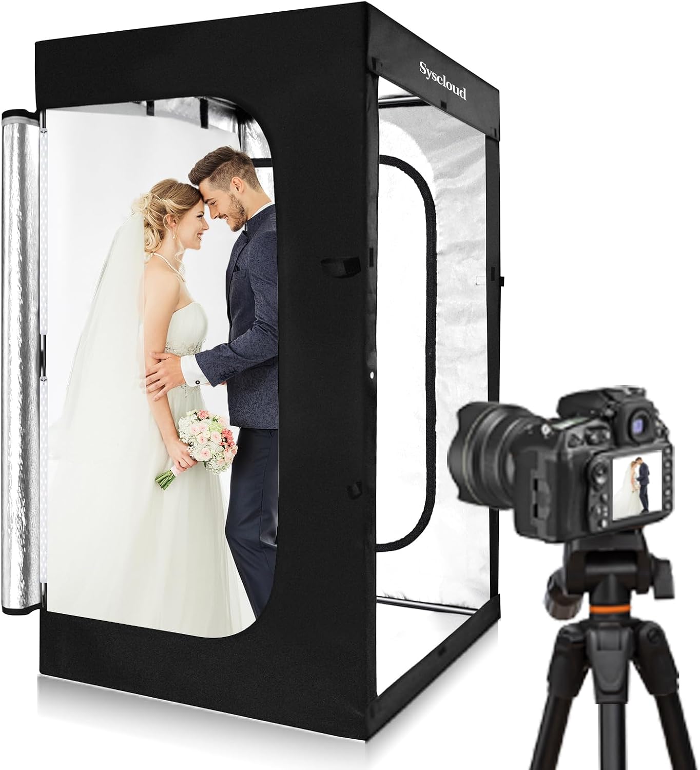 Photography Lighting For Products - เต็นท์ถ่ายภาพพร้อมไฟ LED ปรับความสว่างได้ ขนาด 47x39x78 นิ้ว