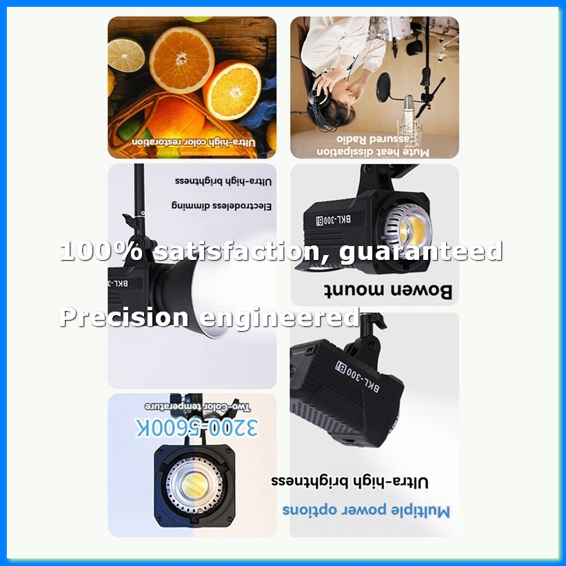 Photography Lighting Spotlight - ไฟวิดีโอ LED แบบไบ 300W, ไฟ LED