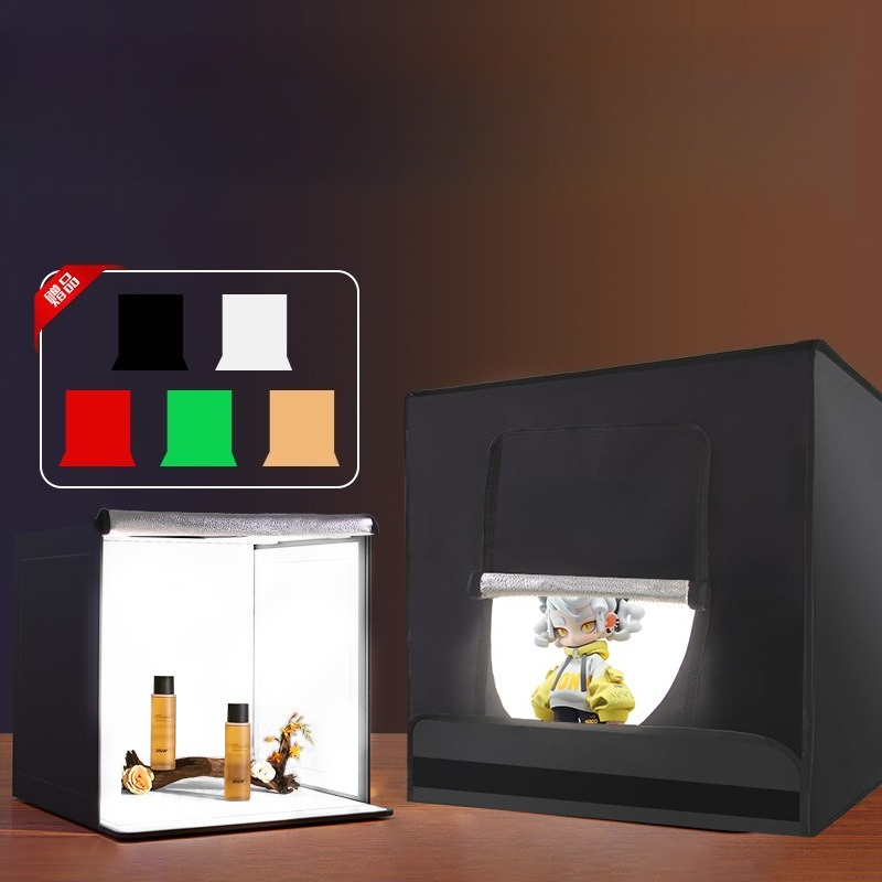 Photography Still Life Lighting - สตูดิโอขนาดเล็ก LED พับผลิตภัณฑ์การถ่ายภาพกล่องไฟเรียบง่ายยังคงมีชีวิตกล่องถ่ายภาพมืออาชีพ