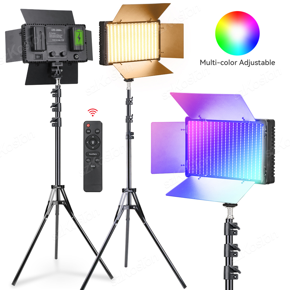 Photography Lighting Uk - RGB แผงไฟ LED สำหรับถ่ายวิดีโอถ่ายภาพชุดโคมไฟสตูดิโอถ่ายภาพสำหรับบันทึกวิดีโอ YouTube TikTok