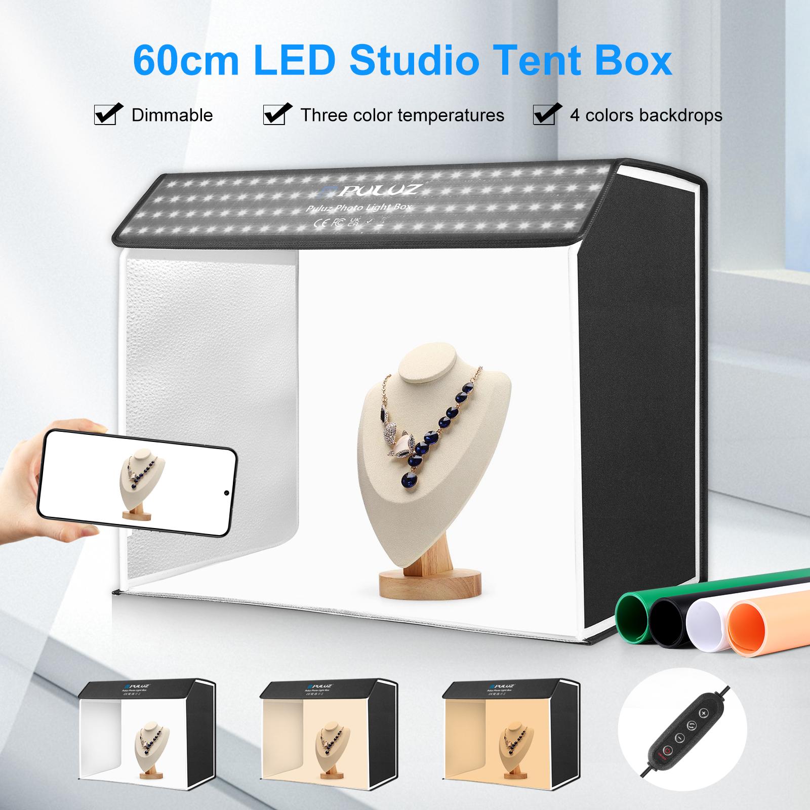 PULUZ 60x40 ซม.สตูดิโอถ่ายภาพก - Photography Lighting Kit With Backdrop บทวิจารณ์และราคา