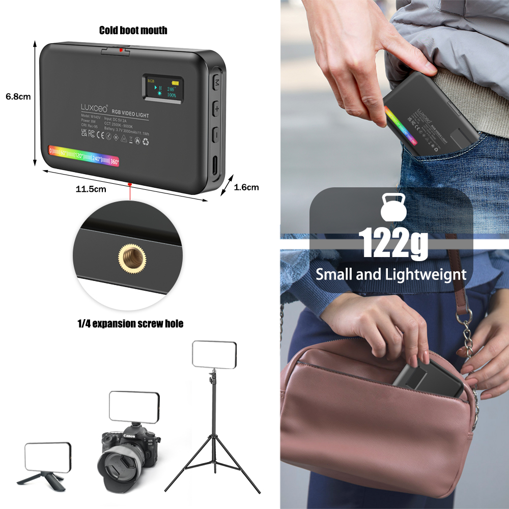 LUXCEO V10 PRO Video Light RGB - Photography Lighting Board บทวิจารณ์และราคา