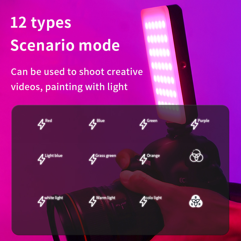 RGB Video Light แบบพกพา LED กล - Photography Lighting Board บทวิจารณ์และราคา