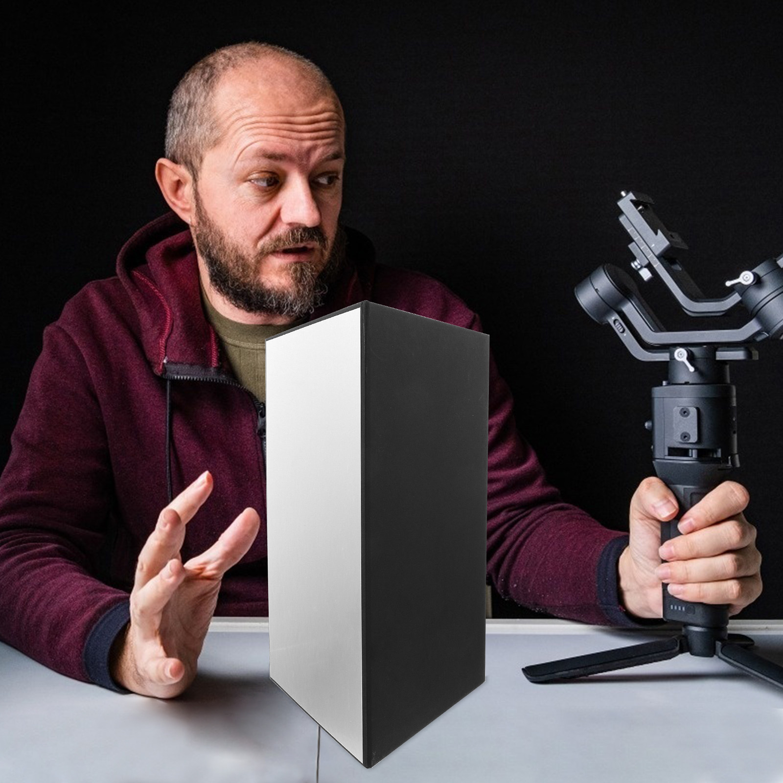 แผ่นสะท้อนแสงสำหรับถ่ายภาพ A3  - Photography Still Life Lighting บทวิจารณ์และราคา