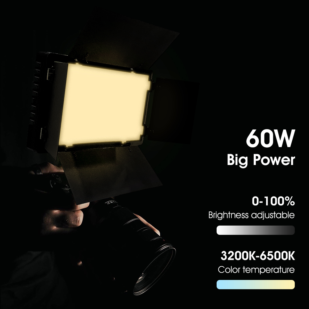 ไฟวิดีโอพกพา DS60BI ไฟเซลฟี่สำ - Photography Lighting Uk บทวิจารณ์และราคา