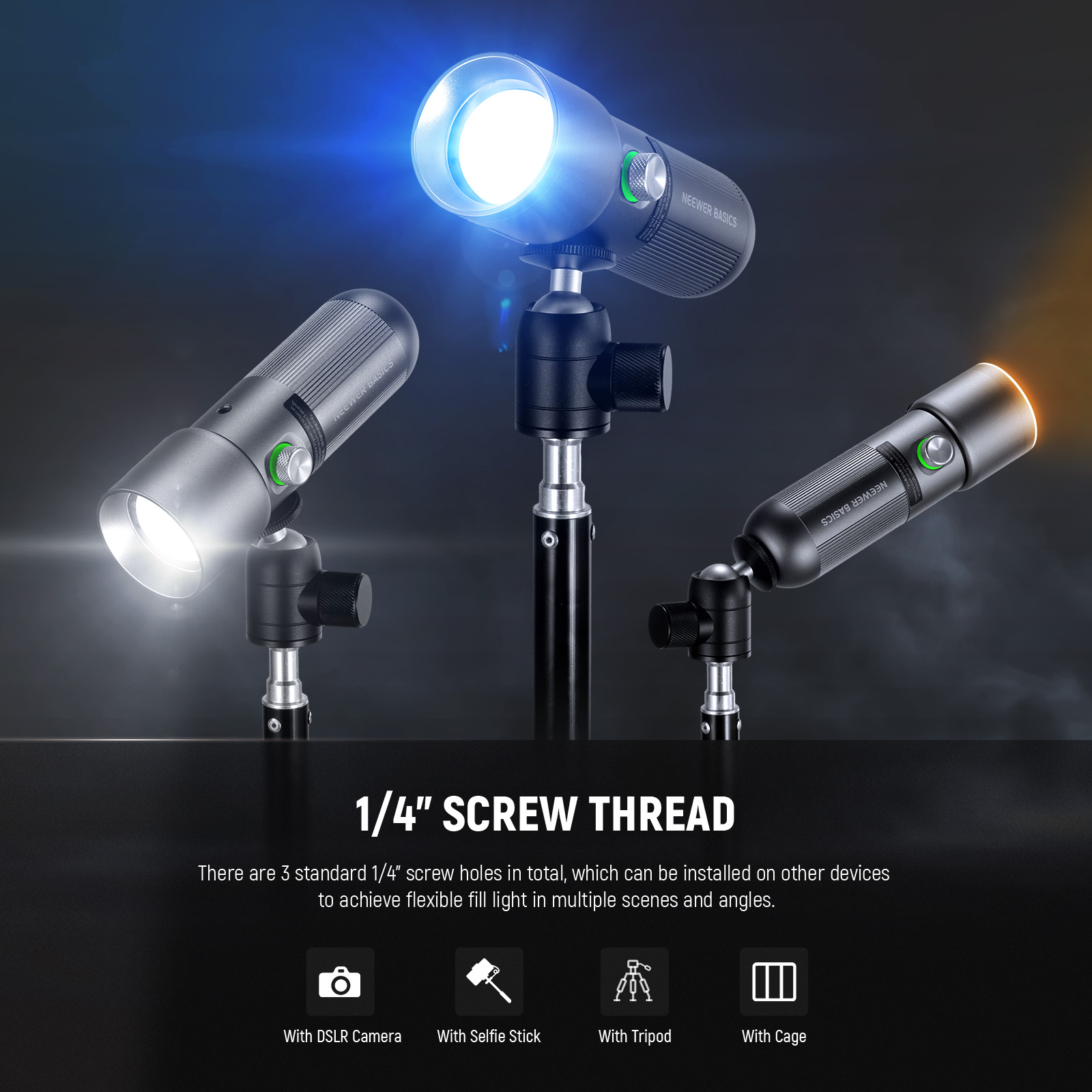 NEEWER BASICS RGB การถ่ายภาพไฟ - Photography Lighting Basics บทวิจารณ์และราคา