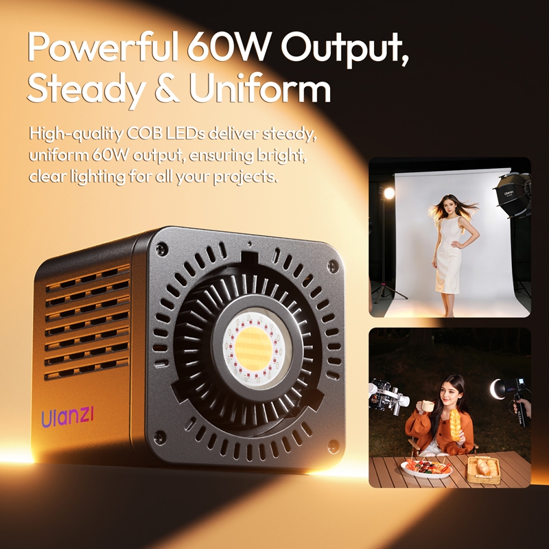 ไฟวิดีโอพกพา Ulanzi C60 RGB 60 - Photography Lighting Uk บทวิจารณ์และราคา