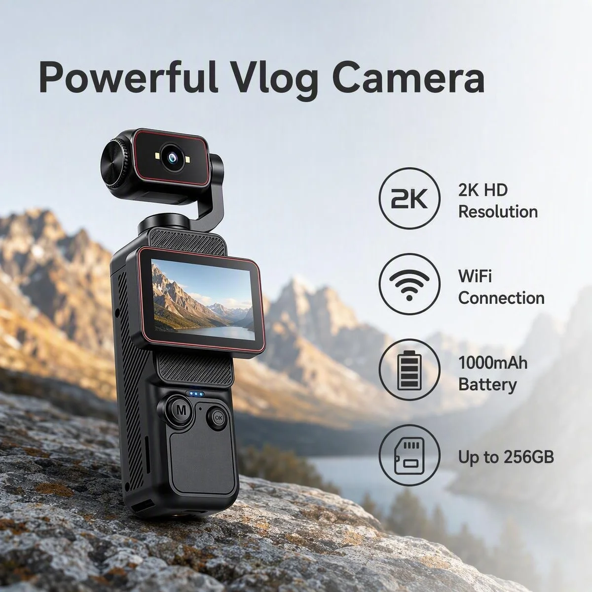 กล้องวิดีโอบล็อกแบบพกพา 2K, 27 - Photography Lighting Spotlight บทวิจารณ์และราคา