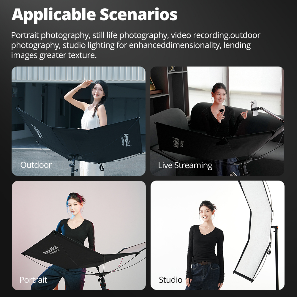 ชุดกระจายแสงแบบ U-Type 3in1 AM - Photography Types Of Lighting บทวิจารณ์และราคา