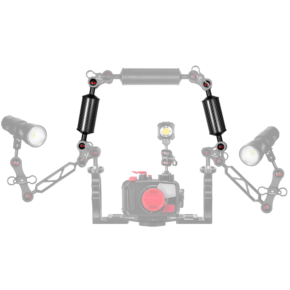 2 x D40mm คาร์บอนไฟเบอร์ใต้น้ำ - Photography Lighting Spotlight บทวิจารณ์และราคา