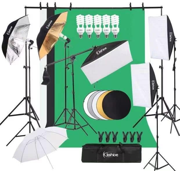 ชุดไฟถ่ายภาพ, กล่องไฟถ่ายภาพพร - Photography Lighting Kit With Backdrop บทวิจารณ์และราคา