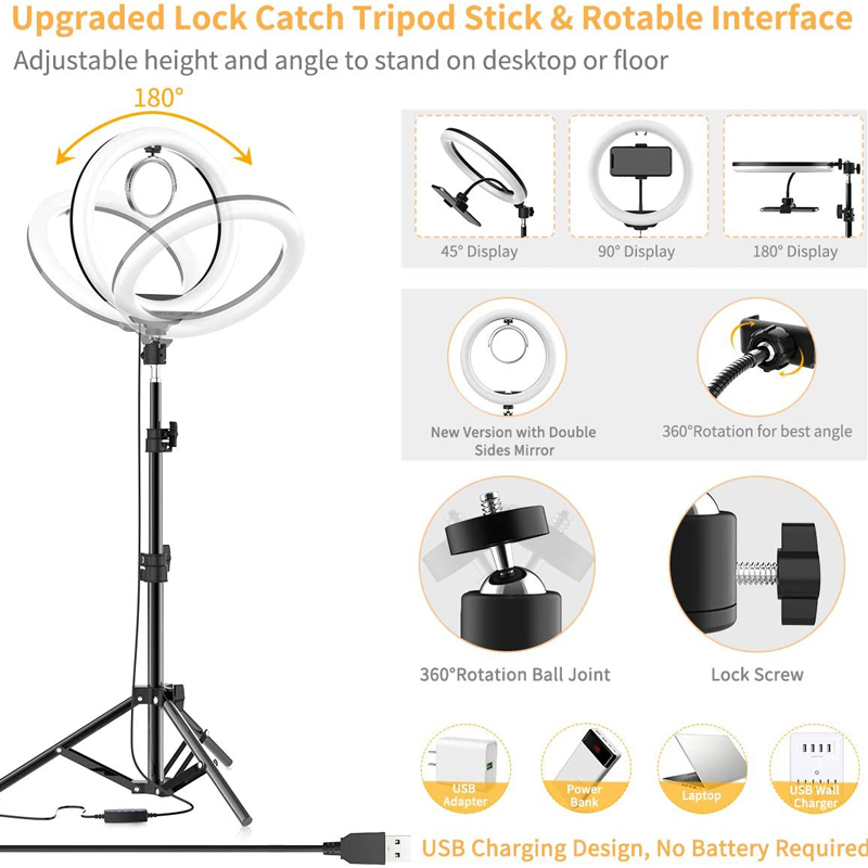 ไฟวิดีโอ 16/26/33 ซม. ไฟเซลฟี่ - Photography Lighting For Products บทวิจารณ์และราคา