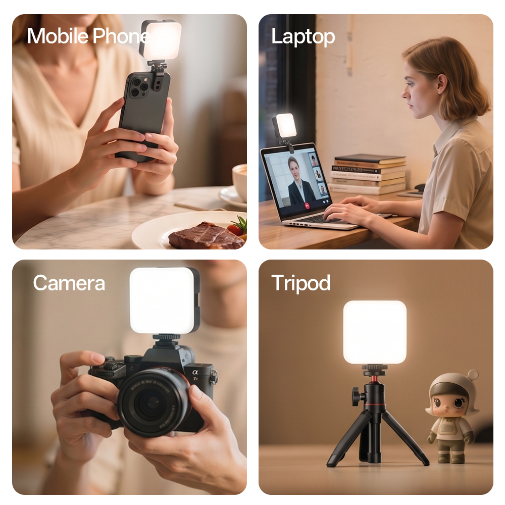 ไฟ LED พกพาขนาดเล็กแบบหนีบสำหร - Photography Lighting Spotlight บทวิจารณ์และราคา
