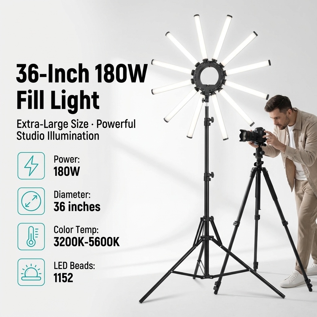 ชุดไฟถ่ายภาพแบบหลายหลอด 12 แขน - Photography Lighting Kit บทวิจารณ์และราคา