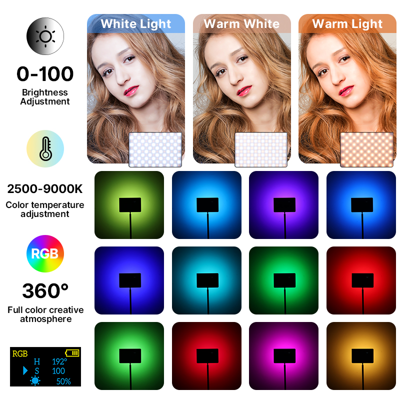 Ulanzi ไฟวิดีโอ RGB 15W LT003แ - Photography Lighting Board บทวิจารณ์และราคา