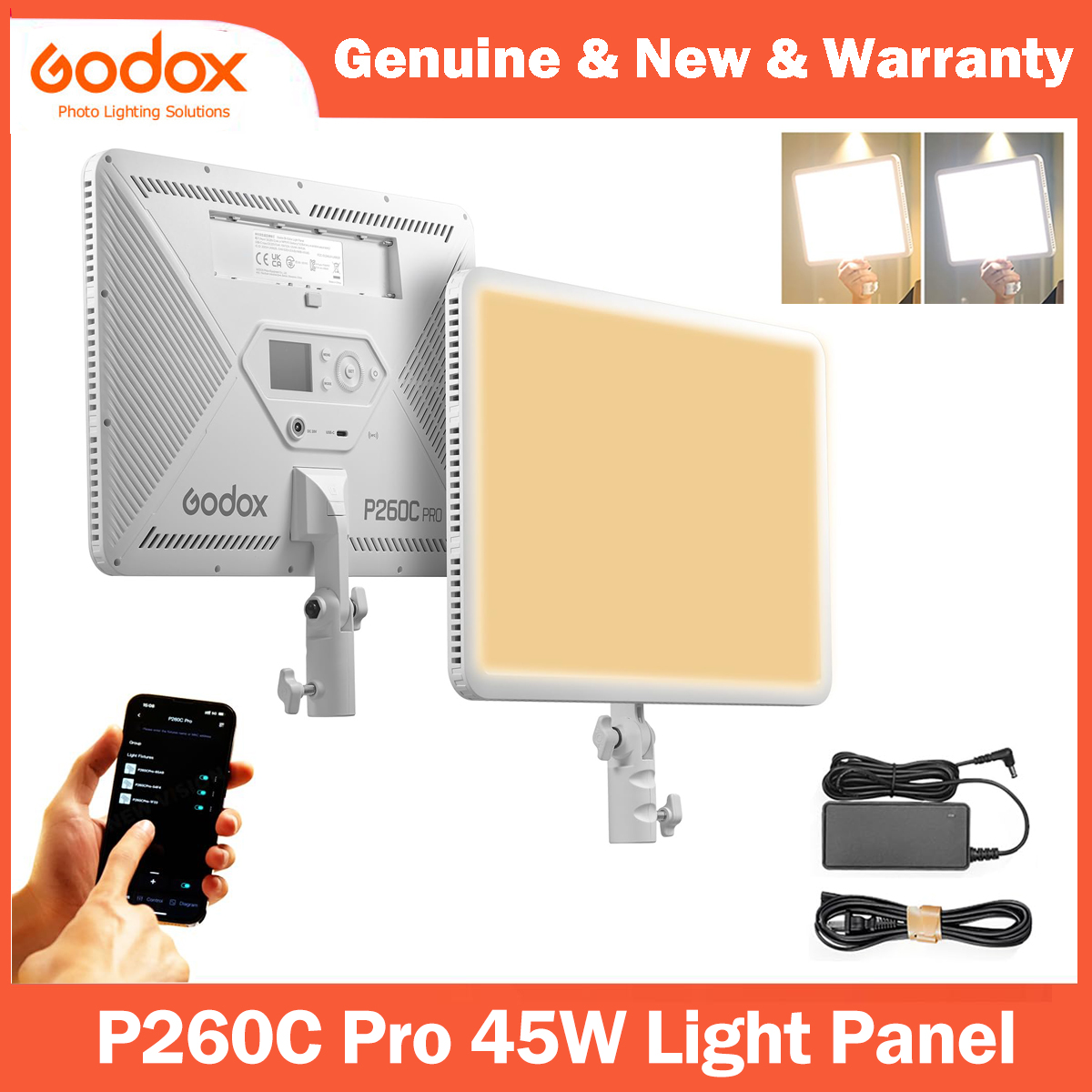 Godox P260C Pro LED Video Ligh - Photography Lighting Board บทวิจารณ์และราคา