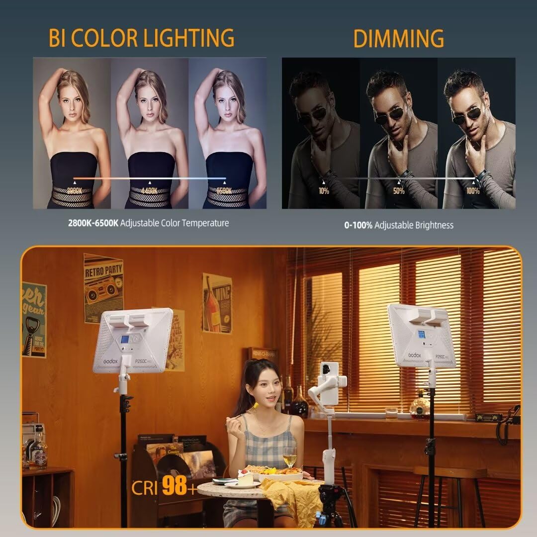 Godox P260C Pro LED Video Ligh - Photography Lighting Board บทวิจารณ์และราคา