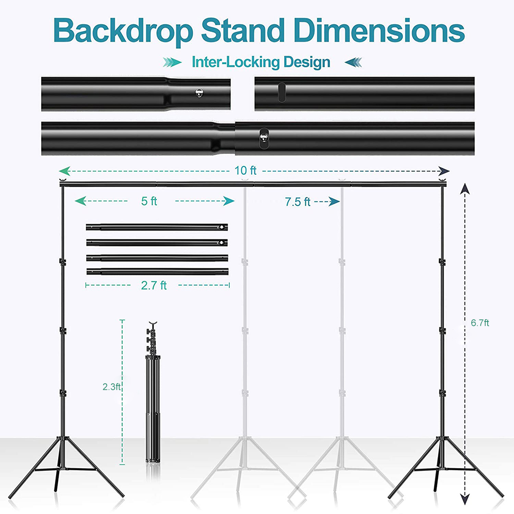 ชุดอุปกรณ์สตูดิโอถ่ายภาพราคาปร - Photography Lighting Kit With Backdrop บทวิจารณ์และราคา