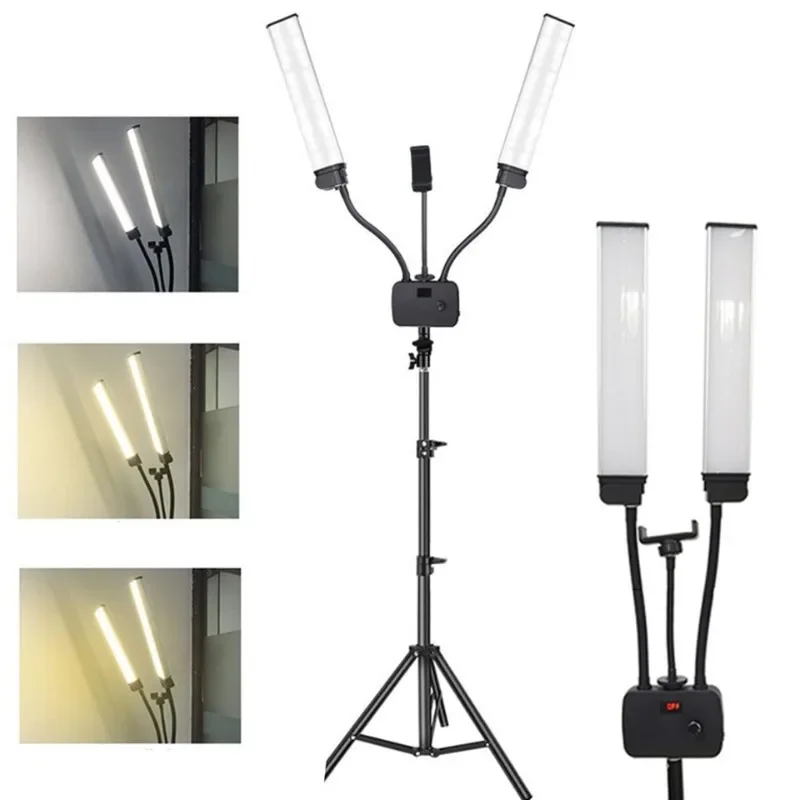ไฟถ่ายภาพแบบหลอด LED สองแขน ขน - Photography Still Life Lighting บทวิจารณ์และราคา