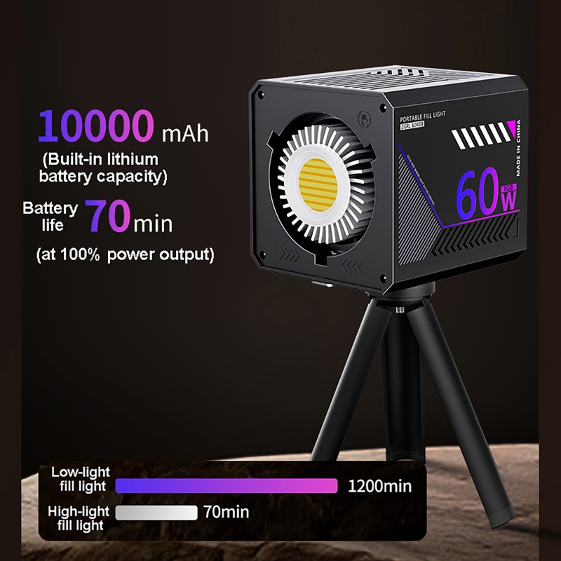 ไฟวิดีโอ RGB 60W แบบพกพา ไฟสตู - Photography Lighting For Products บทวิจารณ์และราคา