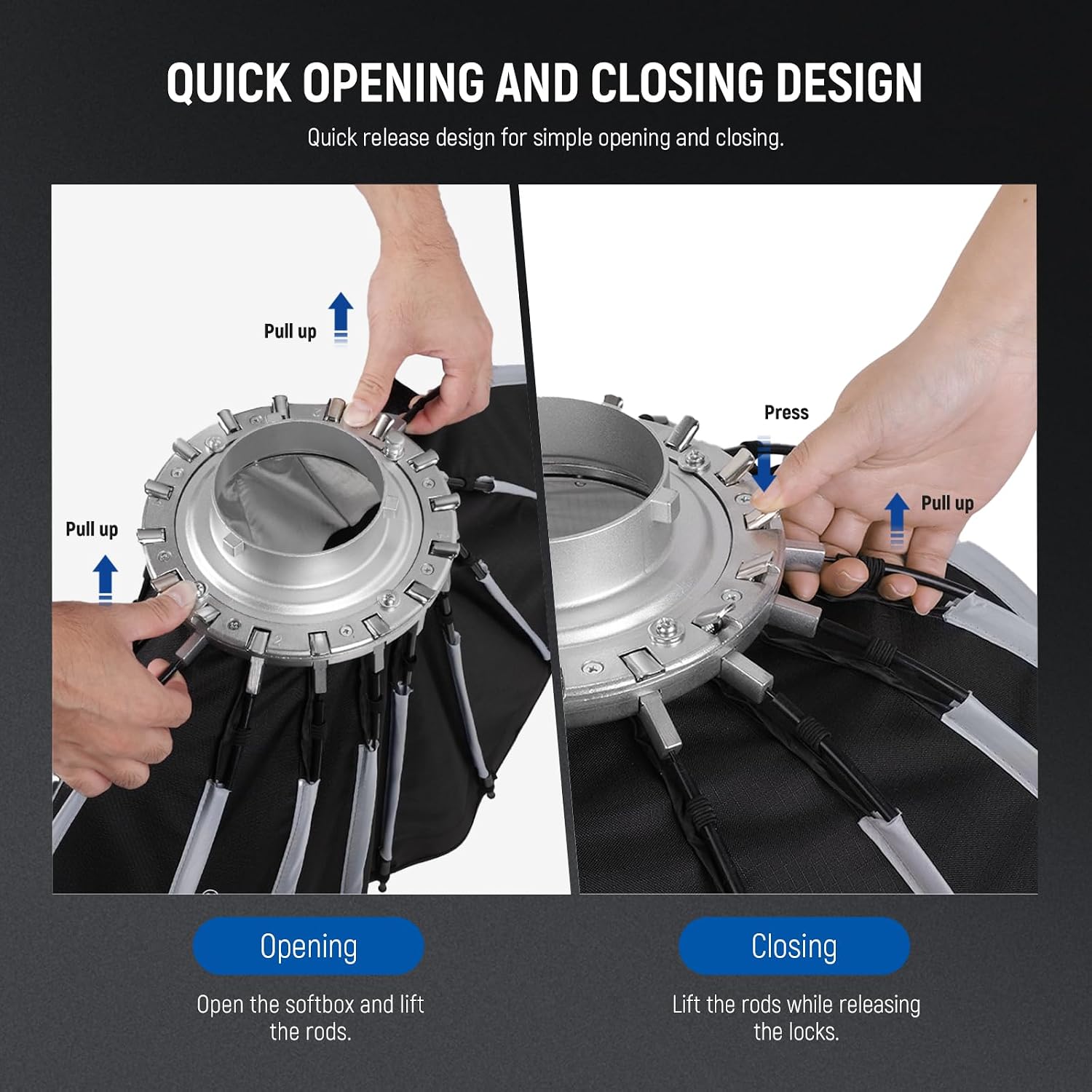 ซอฟต์บ็อกซ์แบบพาราโบลาพร้อมเมา - Photography Lighting Kit บทวิจารณ์และราคา
