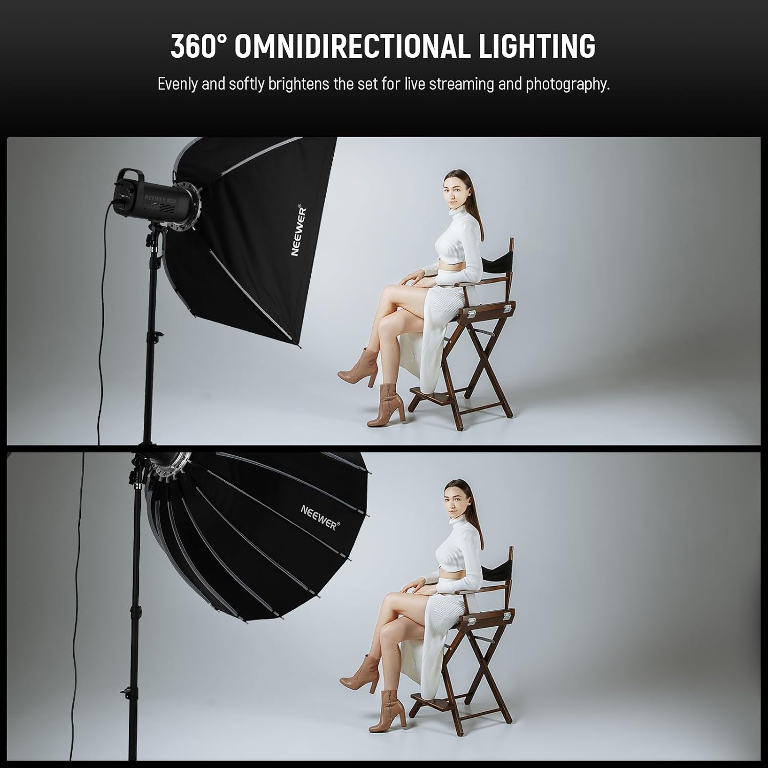 ซอฟต์บ็อกซ์แบบพาราโบลาพร้อมเมา - Photography Lighting Kit บทวิจารณ์และราคา