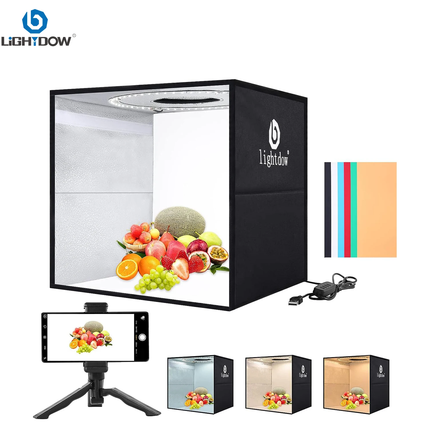 กล่องไฟถ่ายภาพแบบปรับความสว่าง - Photography Lighting Kit บทวิจารณ์และราคา