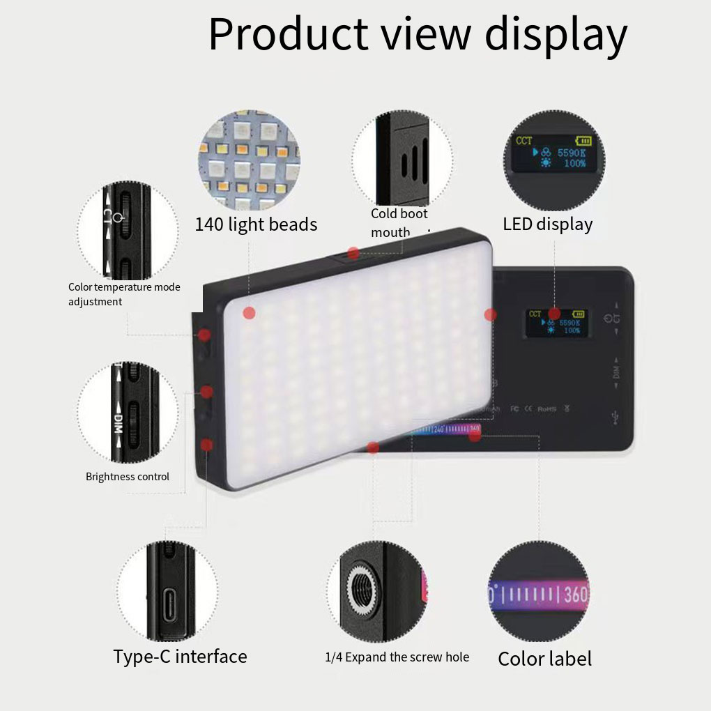 โหมด RGB มินิสปอตไลท์เติมแสงสี - Photography Lighting Spotlight บทวิจารณ์และราคา