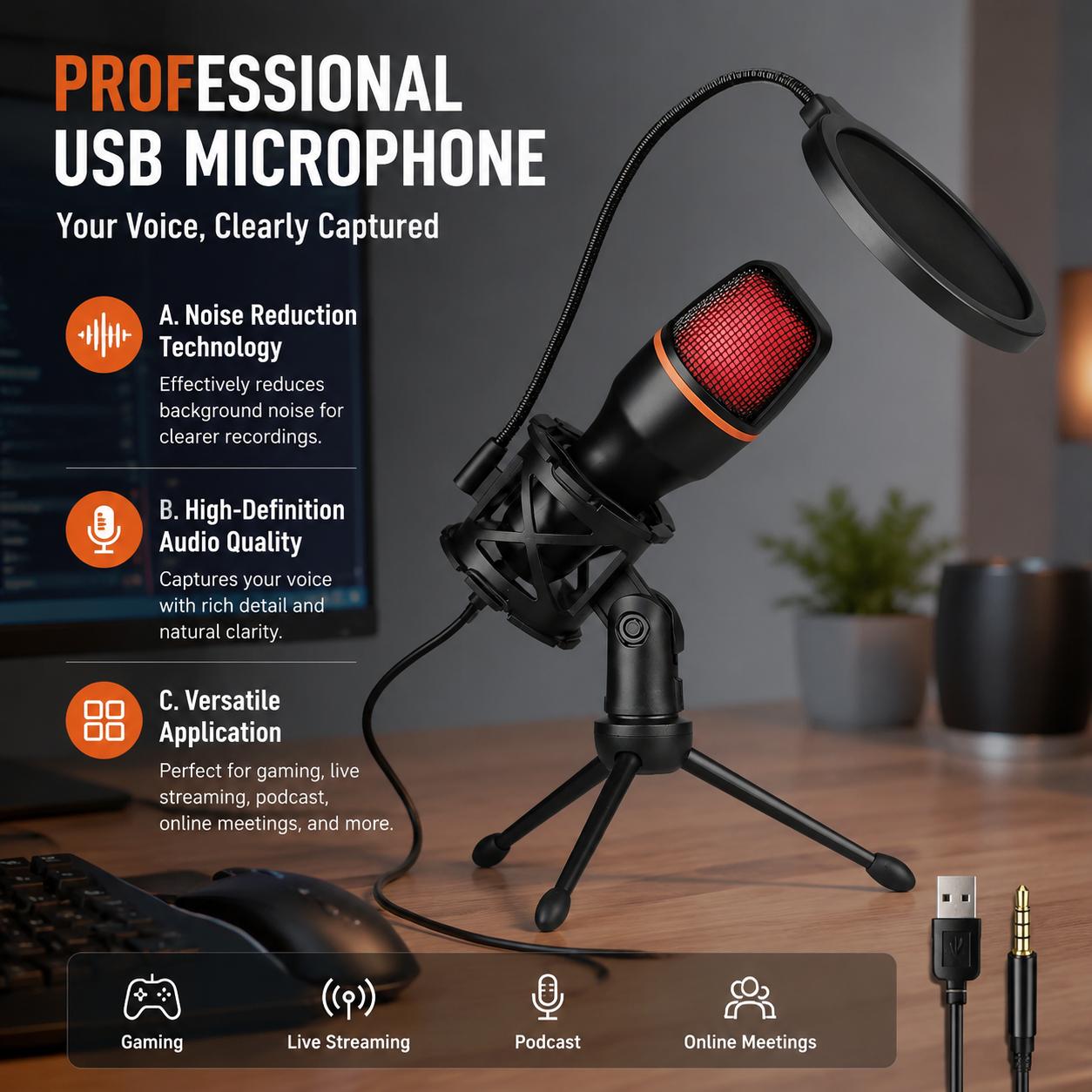 ชุดไมโครโฟนคอนเดนเซอร์คาร์ดิโอ - Photography Lighting Uk บทวิจารณ์และราคา