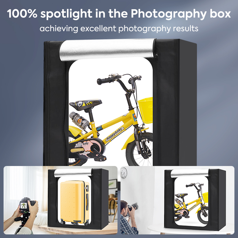 ชุดกล่องไฟถ่ายภาพสินค้าสำหรับส - Photography Lighting Kit บทวิจารณ์และราคา