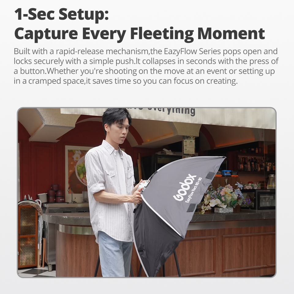 ซอฟต์บ็อกซ์พับได้ Godox EazyFl - Photography Lighting For Products บทวิจารณ์และราคา