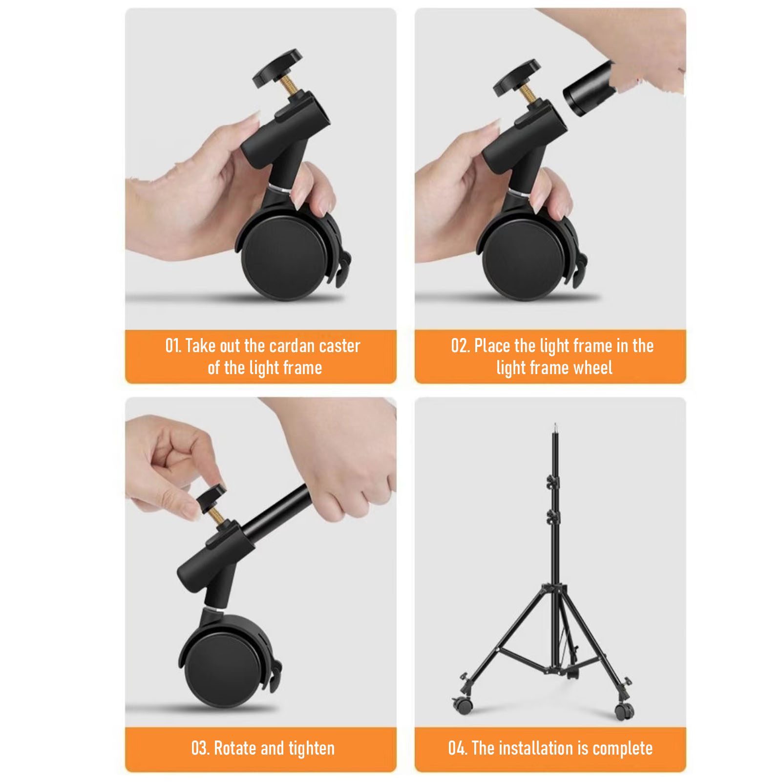 3 ชิ้น/เซ็ต ล้อเลื่อนแบบยืดหยุ - Photography Lighting Tools บทวิจารณ์และราคา